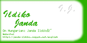 ildiko janda business card